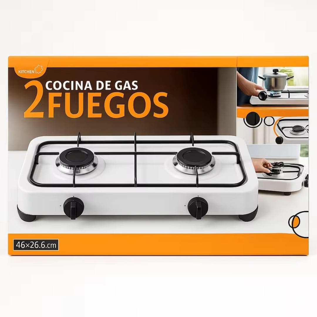 Doble Poder en Tu Cocina! Horno de Gas 2 Fuegos