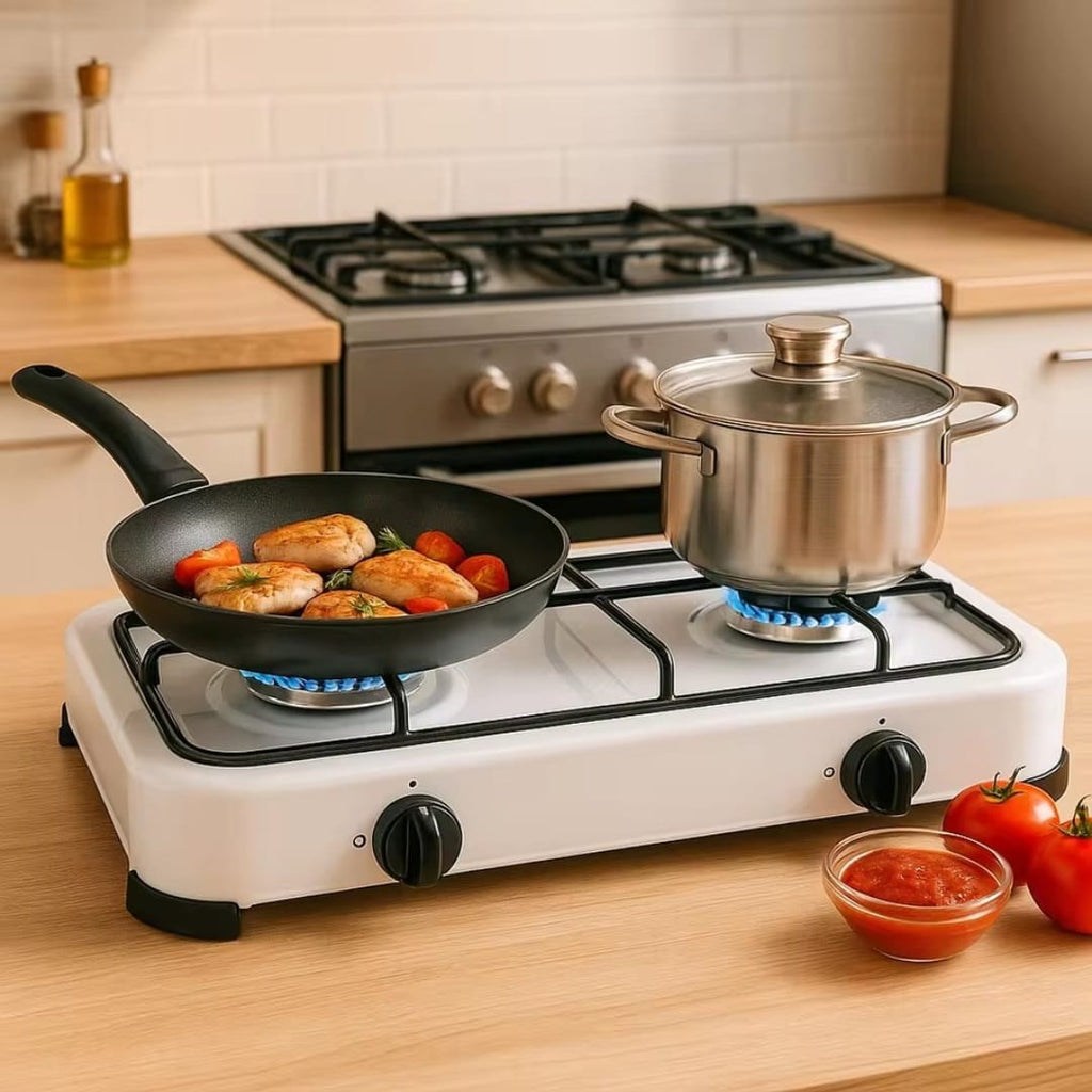 Doble Poder en Tu Cocina! Horno de Gas 2 Fuegos
