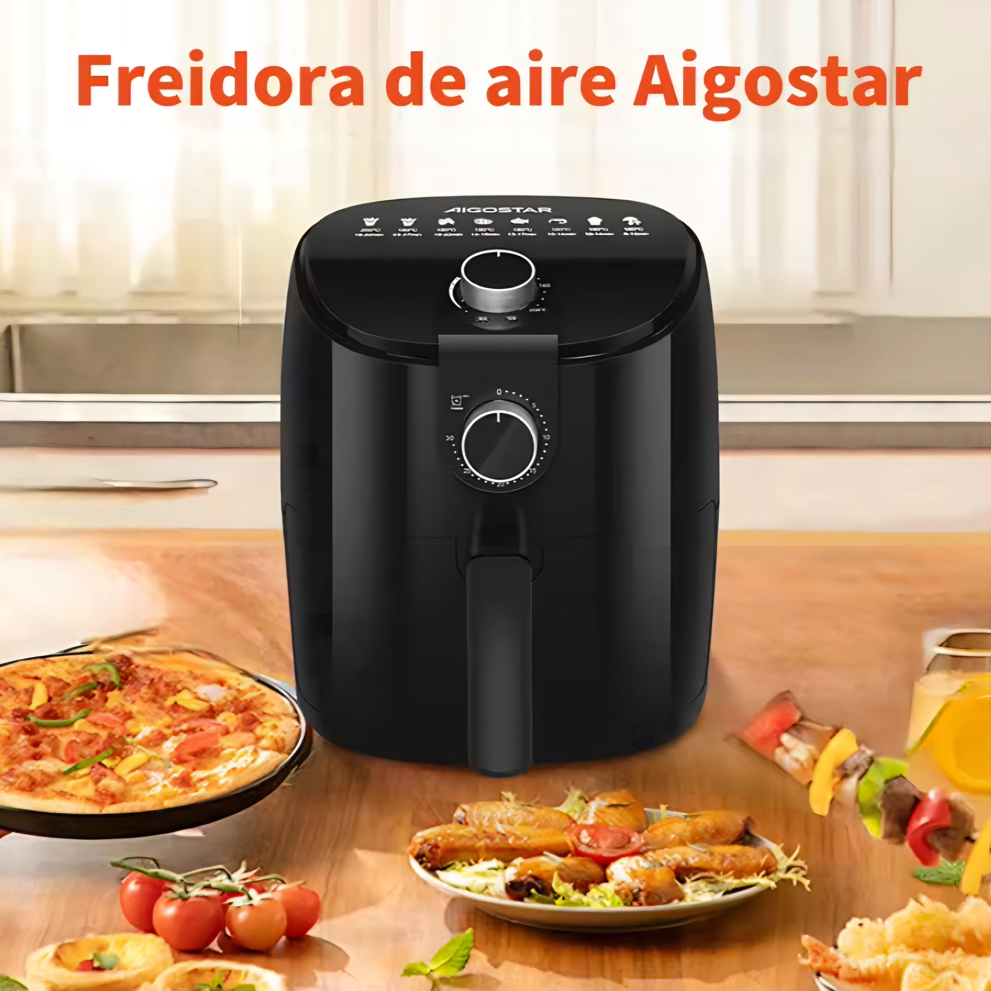 Freidora Dream Fryer de 4 litros: Saludable, deliciosa y 8 comidas profesionales con solo pulsar un botón
