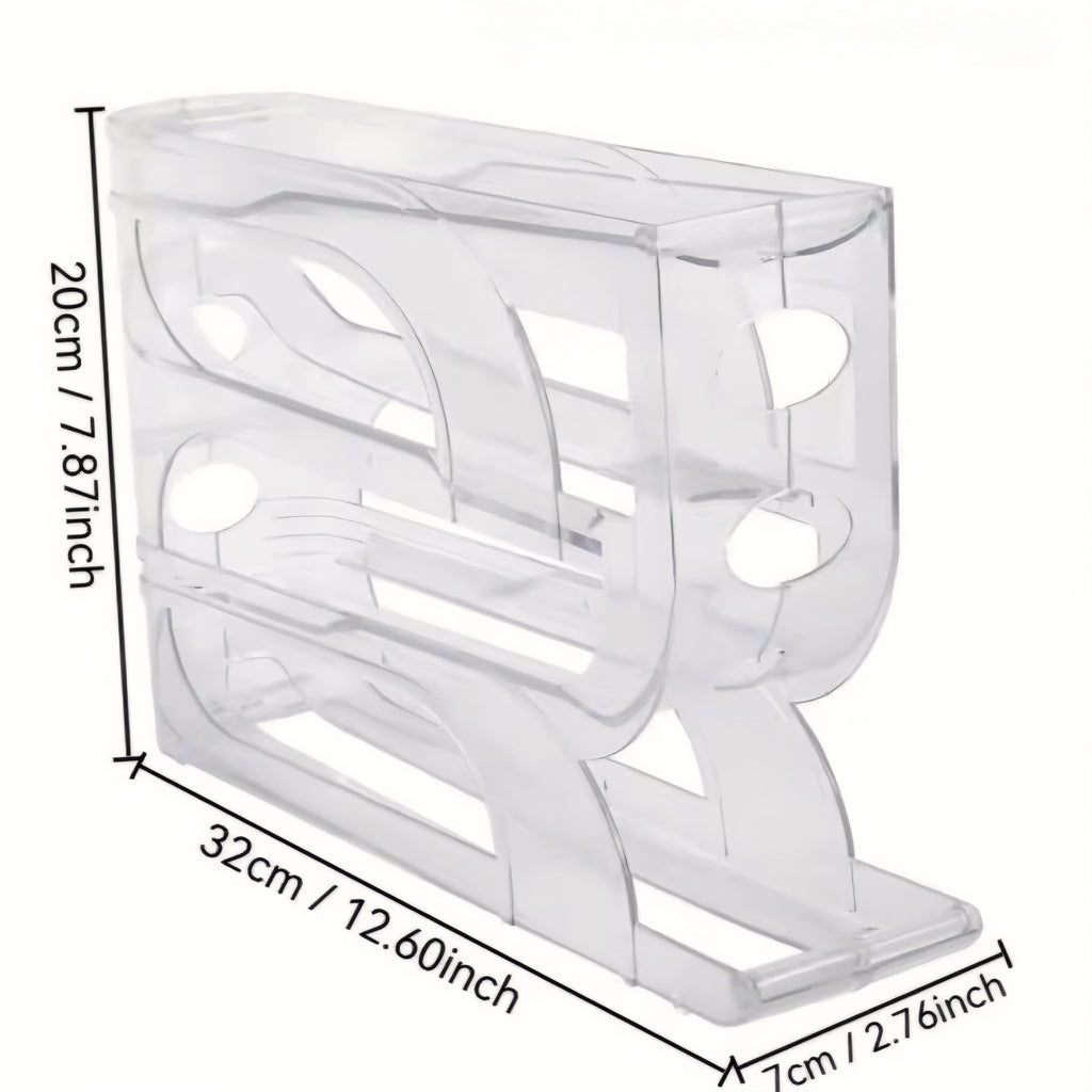 Adiós al caos! El dispensador de huevos con rodadura automática