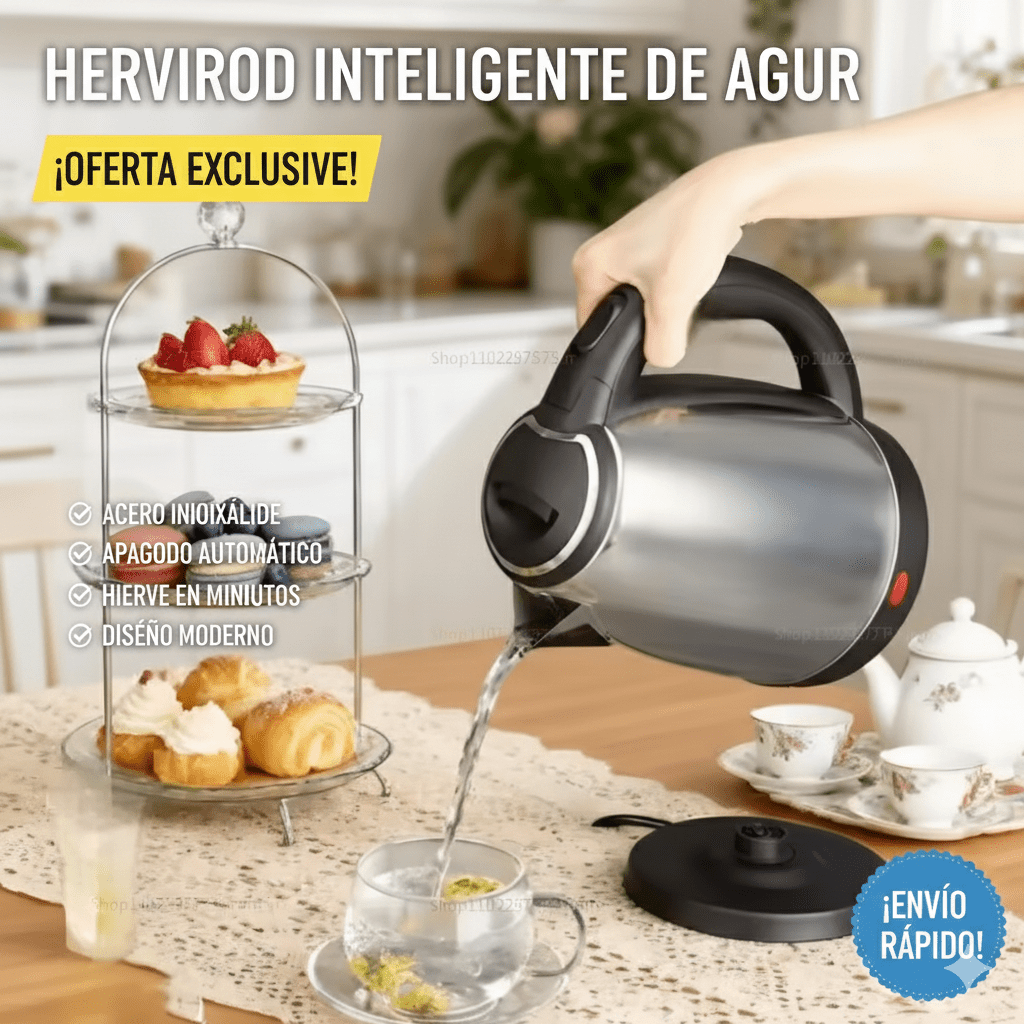 HERVIDOR DE AGUA INTELIGENTE: ¡Agua Hirviendo al Punto Exacto y con Apagado Automático! - MID SHOOPHERVIDOR DE AGUA INTELIGENTE: ¡Agua Hirviendo al Punto Exacto y con Apagado Automático!MID SHOOPMID SHOOP