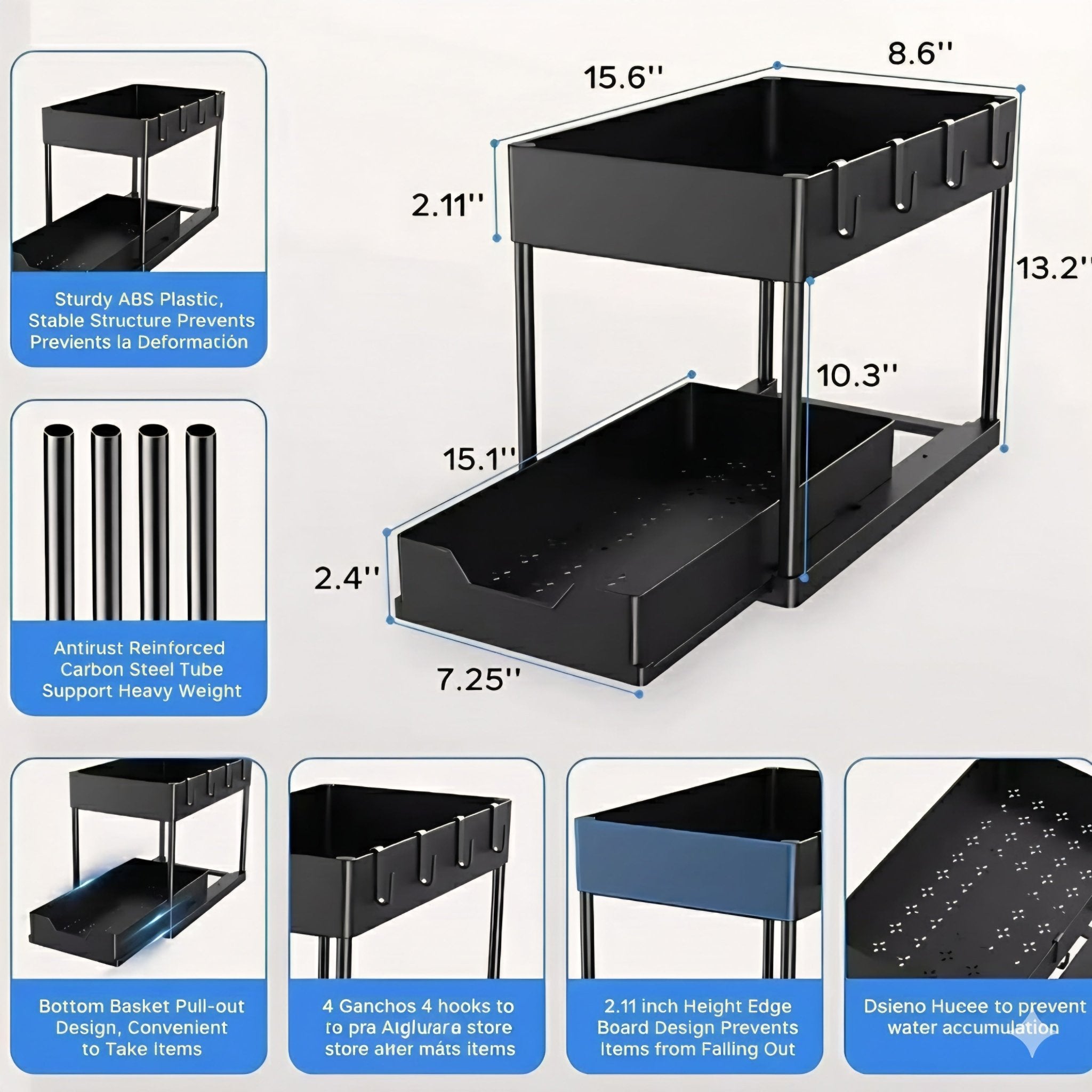 La Solución de Organización Inteligente: Estante Deslizante (Slider) de Niveles Múltiples – ¡Adiós al Desorden en la Cocina y el Baño! - MID SHOOPLa Solución de Organización Inteligente: Estante Deslizante (Slider) de Niveles Múltiples – ¡Adiós al Desorden en la Cocina y el Baño!MID SHOOPMID SHOOP